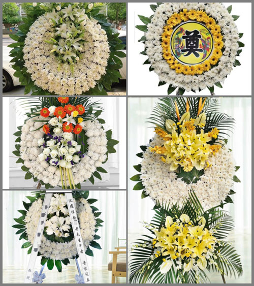 湖北襄阳市襄城区庞公街道花圈速递